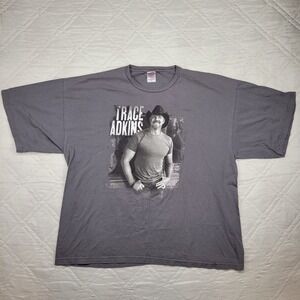 Trace Adkins gray 2013 tour BaySide T shirt‎ 3XL made in the USA